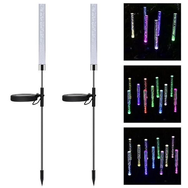 solar lamps 2pcs tube lights bubble rgb color changing powered stake for garden patio yard pathway decoration
solar lamps 2pcs tube lights bubble rgb color changing powered stake for garden patio yard pathway decoration