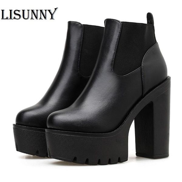 boots 2021 leather women spring autumn basic solid color ladies high heeled shoes platform square heel working comfortable, Black
boots 2021 leather women spring autumn basic solid color ladies high heeled shoes platform square heel working comfortable, Black