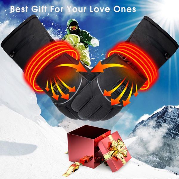 men women winter rechargeable battery heated gloves electric for sports outdoor climbing hiking skiing hunting cycling, Black
men women winter rechargeable battery heated gloves electric for sports outdoor climbing hiking skiing hunting cycling, Black