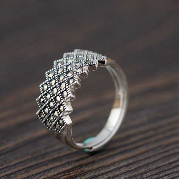 silver marcasite ring original pure s925 sterling rings for women jewelry open adjustable cluster, Golden;silver
silver marcasite ring original pure s925 sterling rings for women jewelry open adjustable cluster, Golden;silver