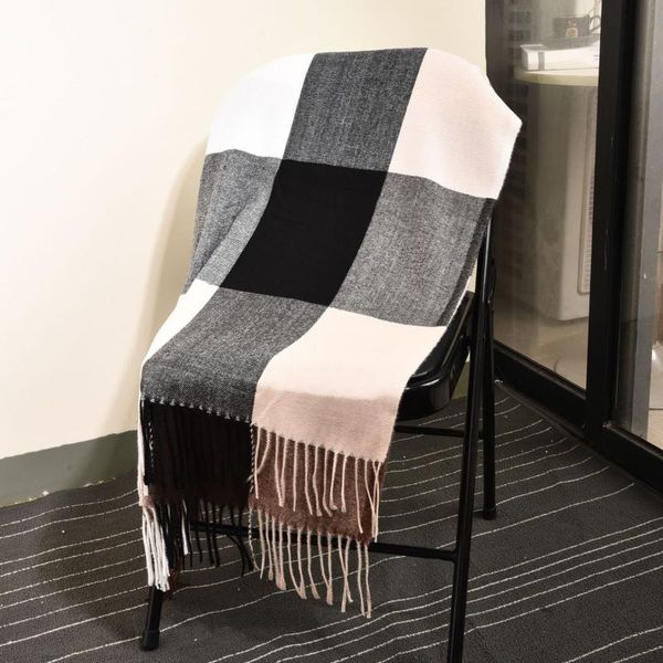 scarves autumn and winter style retro plaid scarf women fashion imitation cashmere warm shawl korean tassel, Blue;gray
scarves autumn and winter style retro plaid scarf women fashion imitation cashmere warm shawl korean tassel, Blue;gray