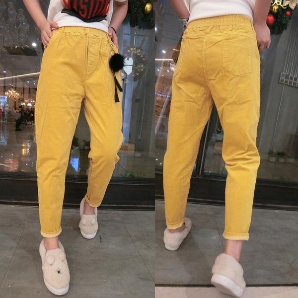 women's pants & capris autumn personality corduroy harem trousers fashion slim the wild feet elastic waist red casual pant, Black;white
women's pants & capris autumn personality corduroy harem trousers fashion slim the wild feet elastic waist red casual pant, Black;white