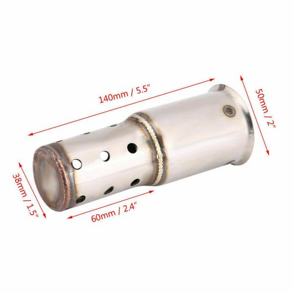 motorcycle exhaust system db killer noise sound eliminator pipe silver replacement 51mm
motorcycle exhaust system db killer noise sound eliminator pipe silver replacement 51mm