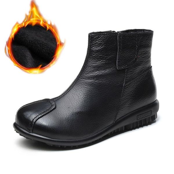 boots 100% genuine leather 2021 autumn winter shoes women thick sole warm plush ankle cold ladies botas a3097, Black
boots 100% genuine leather 2021 autumn winter shoes women thick sole warm plush ankle cold ladies botas a3097, Black