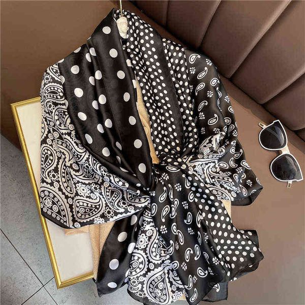 scarves simulated silk women's seaside po sunscreen scarf thin versatile air conditioning room gift cashew flower dot shawl, Blue;gray
scarves simulated silk women's seaside po sunscreen scarf thin versatile air conditioning room gift cashew flower dot shawl, Blue;gray