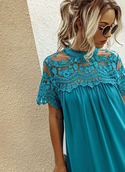 summer the chiffon lace loose women dress solid fashion slim short sleeve, Black;gray
summer the chiffon lace loose women dress solid fashion slim short sleeve, Black;gray