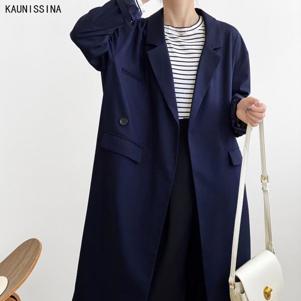 long blazer women over the knee spring autumn suit jacket single button pockets outwear ladies high street chic fashion blazers women's, White;black
long blazer women over the knee spring autumn suit jacket single button pockets outwear ladies high street chic fashion blazers women's, White;black