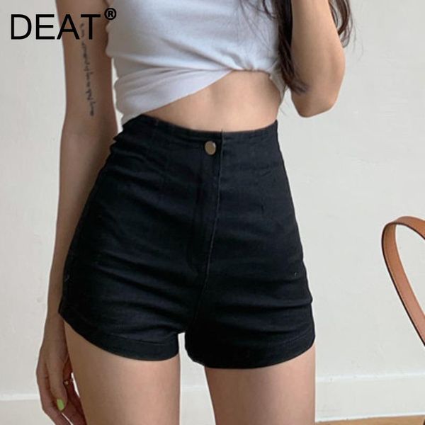 women's shorts deat 2021 women solid color fashion pockets button tight and thin bag hip high waist jeans summer autumn 7e903, White;black
women's shorts deat 2021 women solid color fashion pockets button tight and thin bag hip high waist jeans summer autumn 7e903, White;black