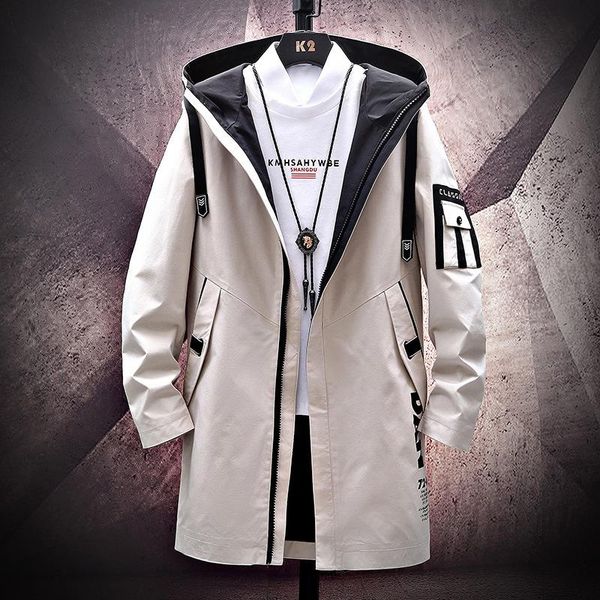 long hooded windbreaker men's jacket plus fat size loose korean style trendy handsome color-blocking men spr jackets, Black;brown
long hooded windbreaker men's jacket plus fat size loose korean style trendy handsome color-blocking men spr jackets, Black;brown