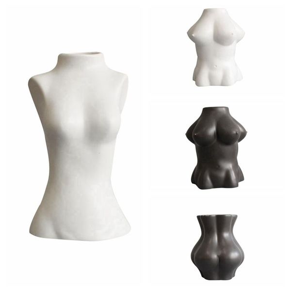 vases ceramic vase, solid color nude body flowerpot decorative artware deskdecor for sitting room office, white/black
vases ceramic vase, solid color nude body flowerpot decorative artware deskdecor for sitting room office, white/black