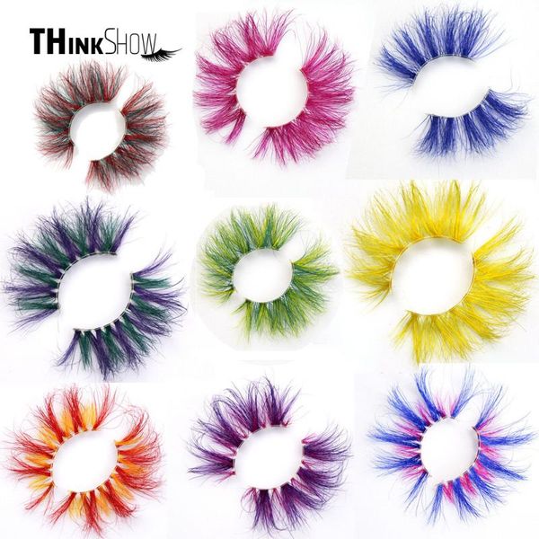false eyelashes thinkshow color lashes 25mm mink colorful dramatic real fluffy style colored
false eyelashes thinkshow color lashes 25mm mink colorful dramatic real fluffy style colored