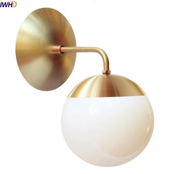 wall lamp iwhd golden led light bathroom bedroom glass ball modern sconce stair lights lamparas de pared
wall lamp iwhd golden led light bathroom bedroom glass ball modern sconce stair lights lamparas de pared