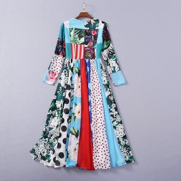dresses spring style women o-neck polka dot floral print long sleeve mid-calf length casual party chic, Black;gray
dresses spring style women o-neck polka dot floral print long sleeve mid-calf length casual party chic, Black;gray