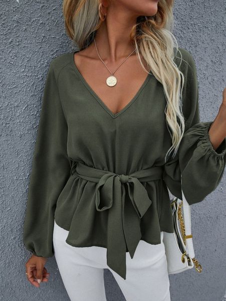 raglan sleeve belted peplum e3za#, White 
raglan sleeve belted peplum e3za#, White