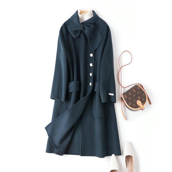 women's wool & blends double-faced cashmere coat autumn winter woolen jacket 2021 female high-end loose overcoat b, Black
women's wool & blends double-faced cashmere coat autumn winter woolen jacket 2021 female high-end loose overcoat b, Black