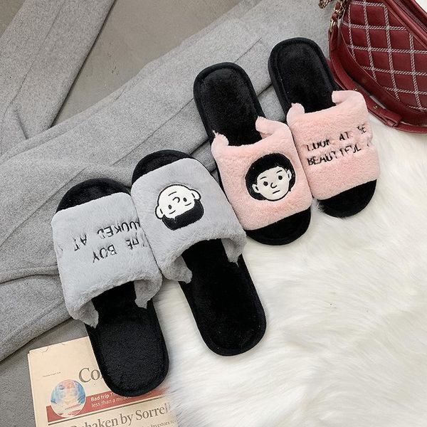 slippers home cotton men and women fashion autumn winter warm shoes couple non-slip plush, Black
slippers home cotton men and women fashion autumn winter warm shoes couple non-slip plush, Black