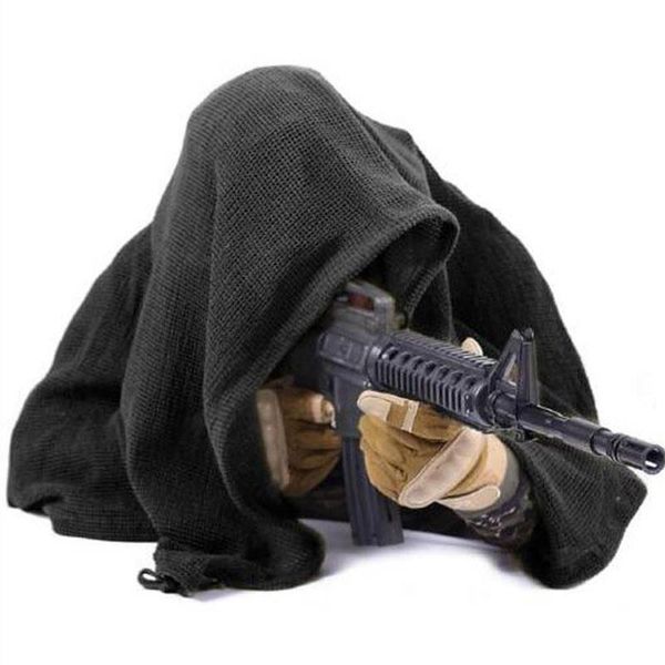 cycling caps & masks military camouflage scarf cotton mesh tactical sniper face veil camping hunting multi purpose hiking scarve 190*90 cm, Black
cycling caps & masks military camouflage scarf cotton mesh tactical sniper face veil camping hunting multi purpose hiking scarve 190*90 cm, Black