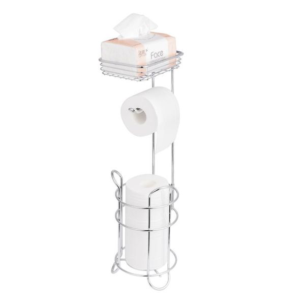 stainless steel chrome finish bathroom toilet tissue paper roll storage holder with reserve tanding shelf for cell phone holders
stainless steel chrome finish bathroom toilet tissue paper roll storage holder with reserve tanding shelf for cell phone holders