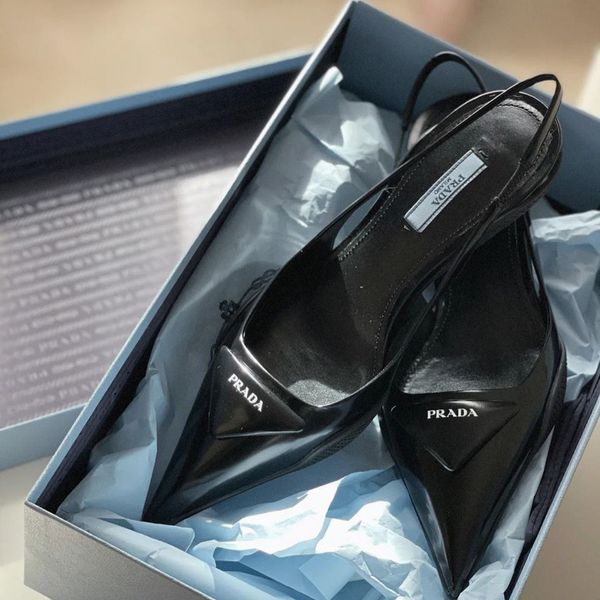 pujia 2021 high version triangle alphabet cat heel sandals pointed back empty wrap shoes french low, Black
pujia 2021 high version triangle alphabet cat heel sandals pointed back empty wrap shoes french low, Black