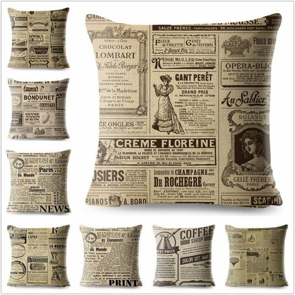 cushion/decorative pillow vintage english spaper printed design case 45*45cm nostalgia style
cushion/decorative pillow vintage english spaper printed design case 45*45cm nostalgia style