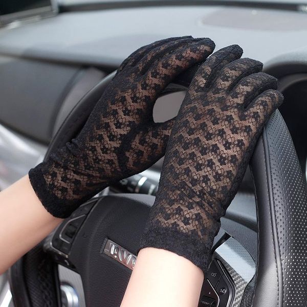 five fingers gloves spring summer women' flower lace sunscreen lady' anti-uv driving girls r1416, Blue;gray
five fingers gloves spring summer women' flower lace sunscreen lady' anti-uv driving girls r1416, Blue;gray