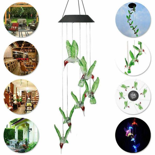 wind bell light chime solar lights waterproof led transparent hummingbird decorative objects & figurines
wind bell light chime solar lights waterproof led transparent hummingbird decorative objects & figurines