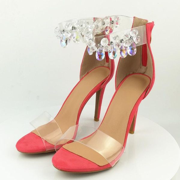 moraima snc large size transparent rhinestone super high heel red female sandals cover women's, Black
moraima snc large size transparent rhinestone super high heel red female sandals cover women's, Black