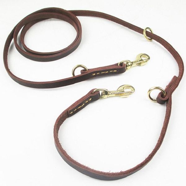 dog collars & leashes multifunctional two leash genuine leather double p chain collar adjustable long short pet walking training leads
dog collars & leashes multifunctional two leash genuine leather double p chain collar adjustable long short pet walking training leads