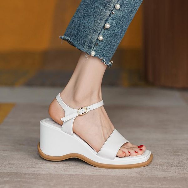 summer arrival women genuine leather sandals roman style cowhide wedge shoes, Black
summer arrival women genuine leather sandals roman style cowhide wedge shoes, Black