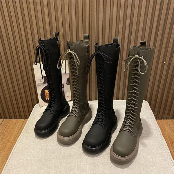 boots long women's spring and autumn 2021 thick soled winter knight british wind tube women, Black
boots long women's spring and autumn 2021 thick soled winter knight british wind tube women, Black