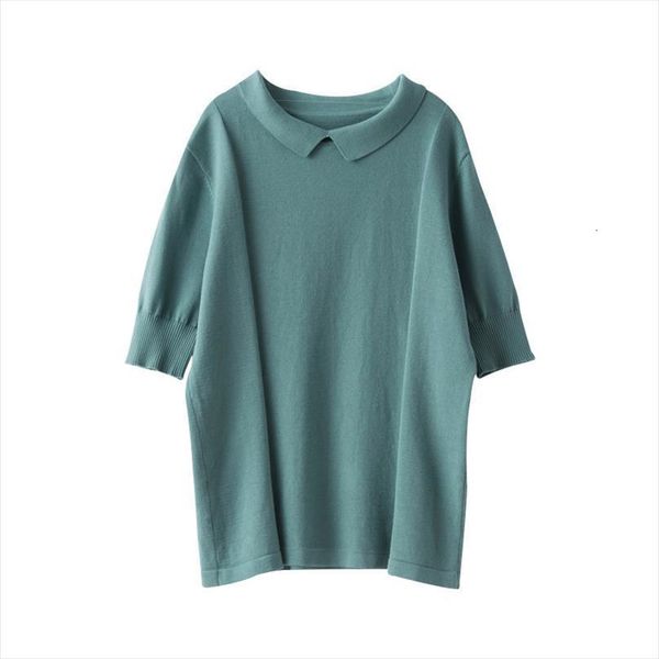 style spring summer womens pure women sweaters collar short sleeve knitted pullover cotton soft cool flexible silky, White;black
style spring summer womens pure women sweaters collar short sleeve knitted pullover cotton soft cool flexible silky, White;black