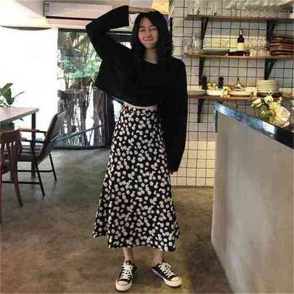 flower pattern casual fresh loose basic simple college wind summer chiffon female women arrival a-line skirts 210730, Black
flower pattern casual fresh loose basic simple college wind summer chiffon female women arrival a-line skirts 210730, Black