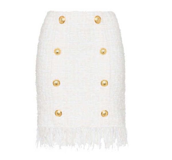 2020 white fall winter designer women skirts tassel fringed lion buttons tweed skirt aeok, Black
2020 white fall winter designer women skirts tassel fringed lion buttons tweed skirt aeok, Black