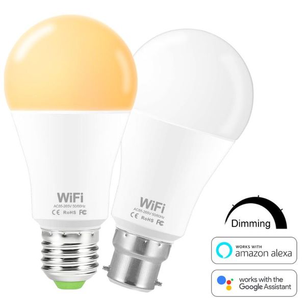 bulbs 15w led dimmable bulb e27 smd 2835 220v smart lamp alexa voice control wifi wall light cold white/warm white for home lighting
bulbs 15w led dimmable bulb e27 smd 2835 220v smart lamp alexa voice control wifi wall light cold white/warm white for home lighting