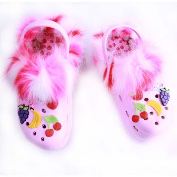 slippers zmpdxy rainbow color furry sandals women hole garden shoes with fur sock 2021 winter warm female slip on, Black
slippers zmpdxy rainbow color furry sandals women hole garden shoes with fur sock 2021 winter warm female slip on, Black