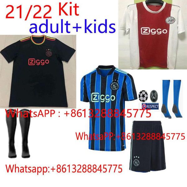 men's t-shirts kids kit 2021 2022 ajaxes shirt antony blind haller tadic promes neres huntelaar, White;black
men's t-shirts kids kit 2021 2022 ajaxes shirt antony blind haller tadic promes neres huntelaar, White;black