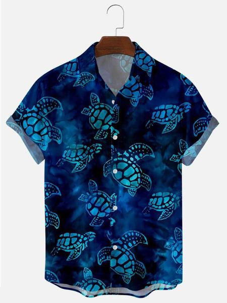 men's casual shirts 2021 short-sleeved tortoise pattern series digital printing summer break loose shirt, White;black
men's casual shirts 2021 short-sleeved tortoise pattern series digital printing summer break loose shirt, White;black