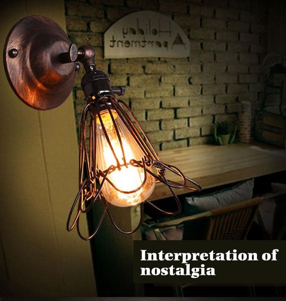 wall lamp bird cage sconce led vintage loft light e27 edison bulb plated iron retro industrial home lighting bedside
wall lamp bird cage sconce led vintage loft light e27 edison bulb plated iron retro industrial home lighting bedside
