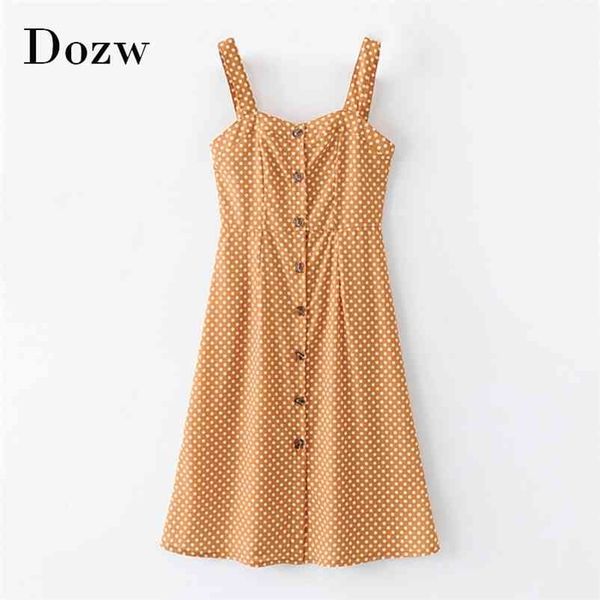 spaghetti strap polka dot dress women backless beach a line female button knee length casual summer robe femme 210515, Black;gray
spaghetti strap polka dot dress women backless beach a line female button knee length casual summer robe femme 210515, Black;gray