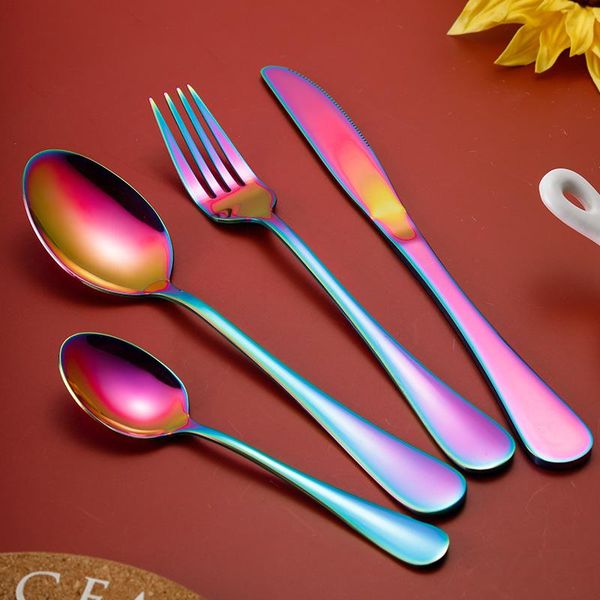 dinnerware sets 24pcs gold colorful cutlery set stainless steel knife fork spoon silverwaretableware kitchen flatware
dinnerware sets 24pcs gold colorful cutlery set stainless steel knife fork spoon silverwaretableware kitchen flatware