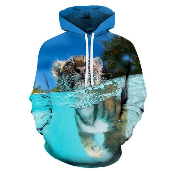 men's hoodies & sweatshirts autumn and winter europe america loose drawstring pullover hooded sweater 3d animal print casual hoodie, Black
men's hoodies & sweatshirts autumn and winter europe america loose drawstring pullover hooded sweater 3d animal print casual hoodie, Black