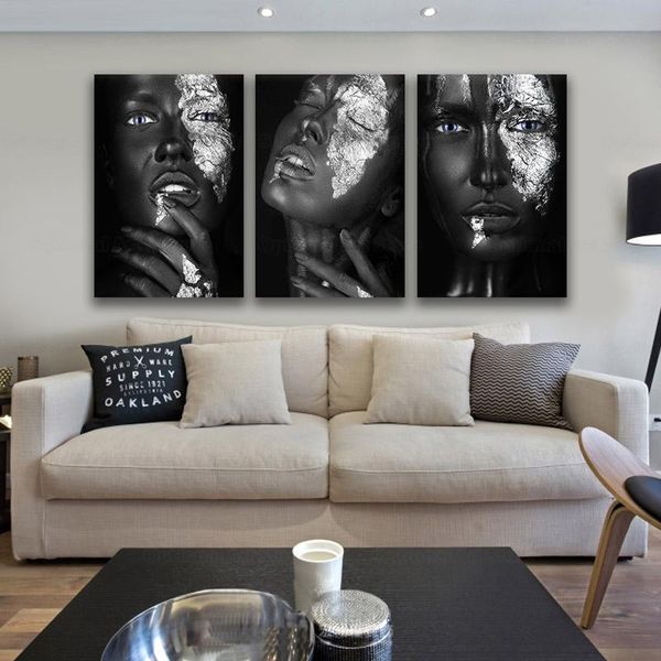 sliver black dark skinned woman portrait canvas painting posters and prints cuadros wall art picture for living room paintings
sliver black dark skinned woman portrait canvas painting posters and prints cuadros wall art picture for living room paintings