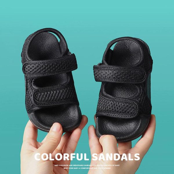 sandals summer canvas boys girls solid color soft soled anti-slip children kids shoes beach, Black;red
sandals summer canvas boys girls solid color soft soled anti-slip children kids shoes beach, Black;red