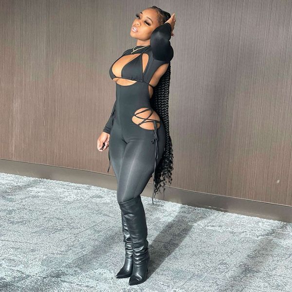 women's jumpsuits & rompers wind winter hollow out strap tight hip long sve jumpsuit, Black;white
women's jumpsuits & rompers wind winter hollow out strap tight hip long sve jumpsuit, Black;white