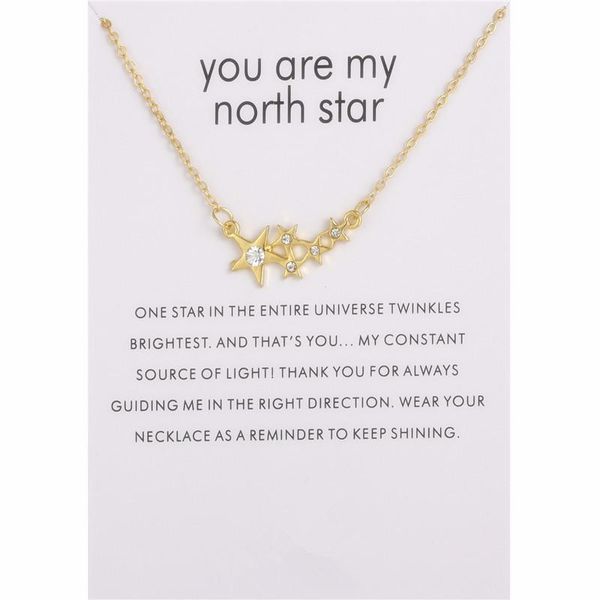 women jewelry five star crystal message pendant necklace for gifts chokers, Golden;silver
women jewelry five star crystal message pendant necklace for gifts chokers, Golden;silver