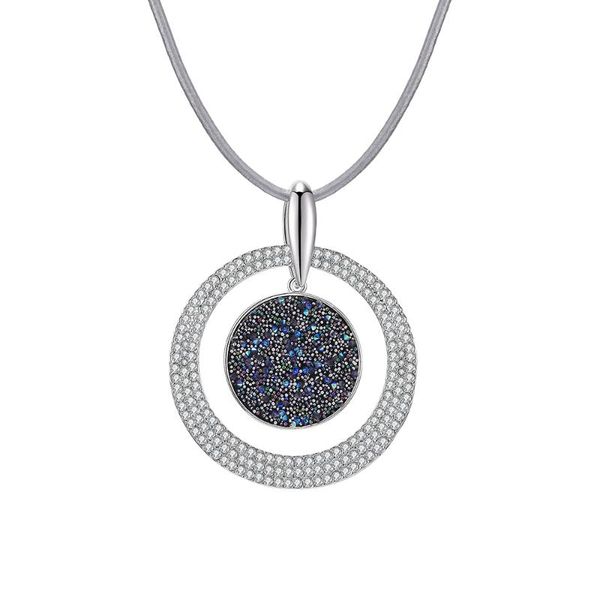 pendant necklaces fashion bohemia black crystal round metal necklace for women pu leather chain long party wedding jewelry 2021, Silver
pendant necklaces fashion bohemia black crystal round metal necklace for women pu leather chain long party wedding jewelry 2021, Silver