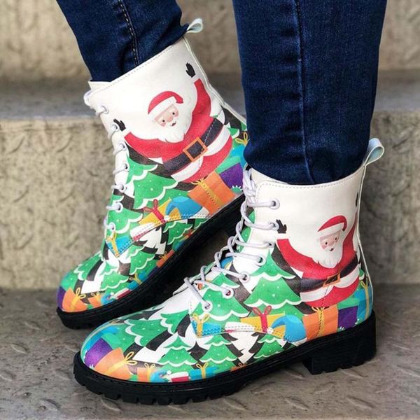 boots brand fashion father christmas printed holiday leisure wearable cool walking women shoes big size 43 booties, Black
boots brand fashion father christmas printed holiday leisure wearable cool walking women shoes big size 43 booties, Black
