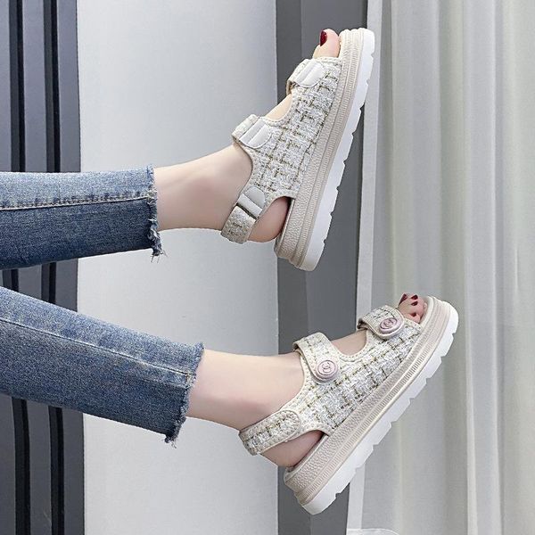 sandals small fragrance wind sports sandal women's summer 2021 thick soled beach shoes web celebrity casual roman, Black
sandals small fragrance wind sports sandal women's summer 2021 thick soled beach shoes web celebrity casual roman, Black