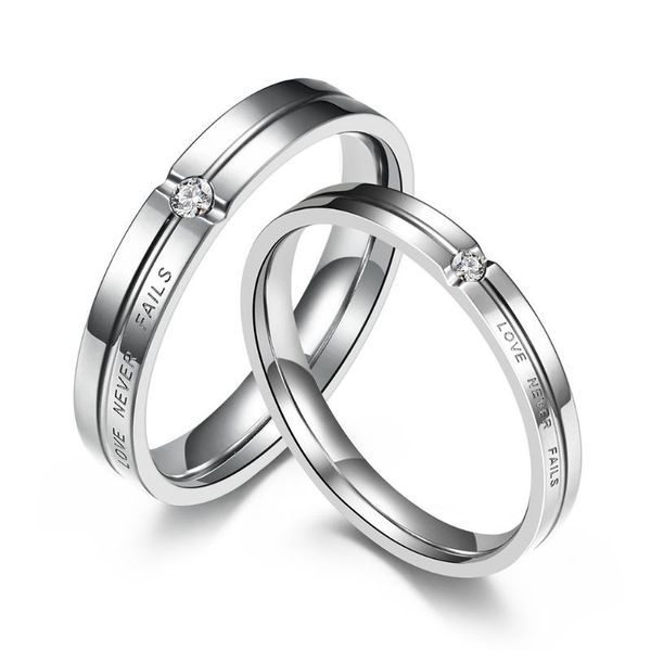 wedding rings love never fails bride for couple stainless steel silver color crystal paired ring engagement jewelry, Slivery;golden
wedding rings love never fails bride for couple stainless steel silver color crystal paired ring engagement jewelry, Slivery;golden