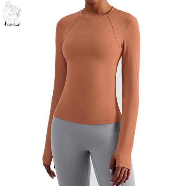 yoga outfit yushuhua nude feel tight finger hole long sleeve women shirt gym fitness breathable sportswear female t-shir
yoga outfit yushuhua nude feel tight finger hole long sleeve women shirt gym fitness breathable sportswear female t-shir